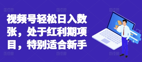 视频号轻松日入数张，处于红利期项目，特别适合新手-84w24